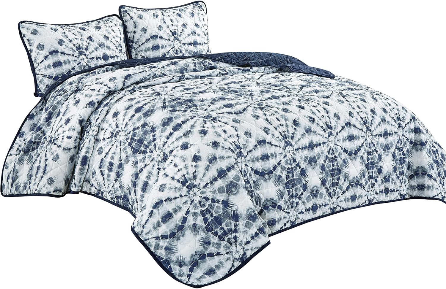 Jaba 3-Piece King Size Quilt Set with Shams 1