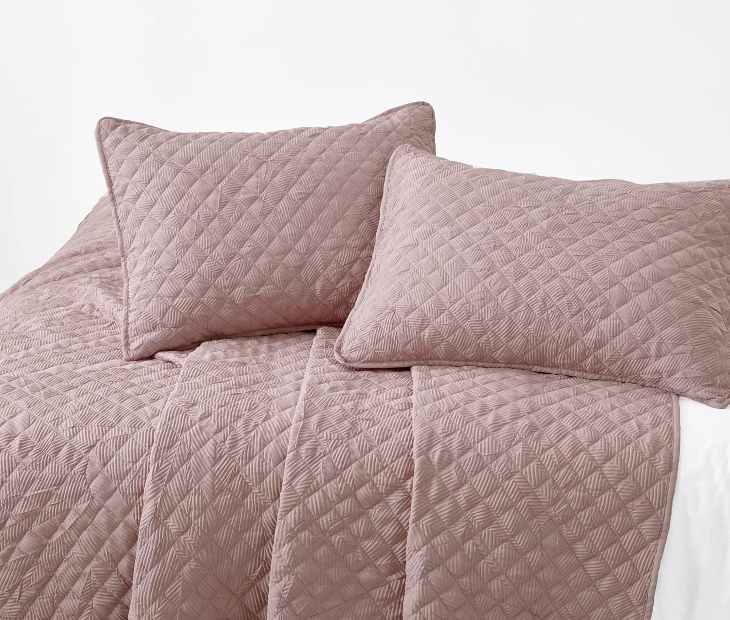 Chezmoi Collection Pucker 3-Piece King Quilt Set