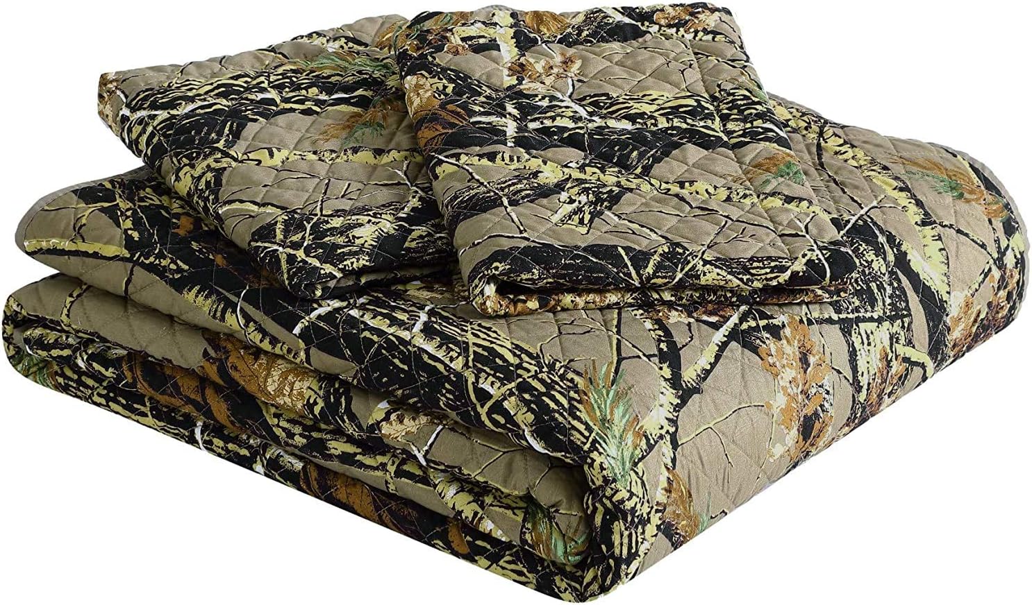 Chezmoi Salem 3-Piece Forest Quilt Set - King Size