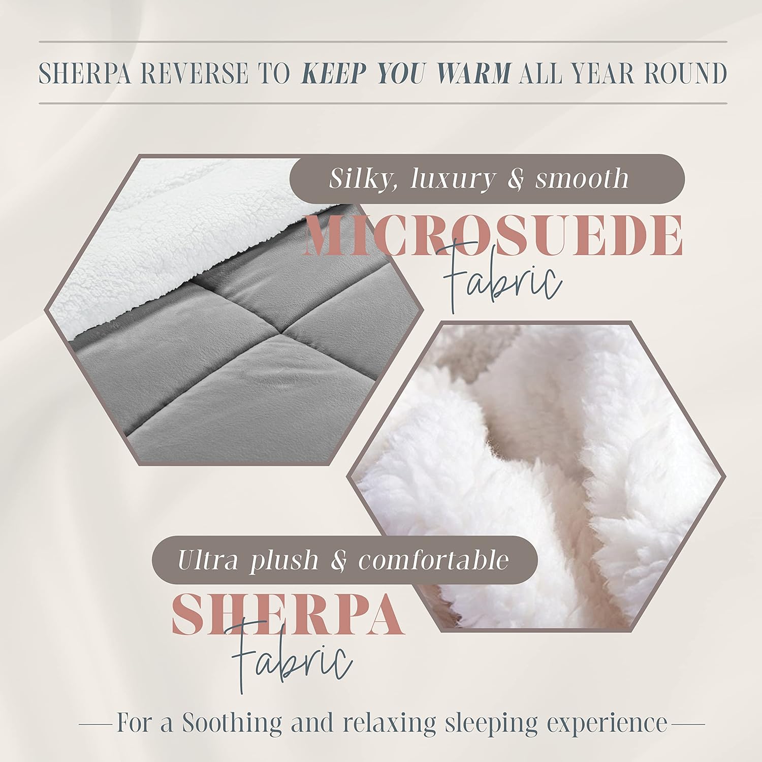 Elegant Comfort 3-Piece Sherpa Comforter Set