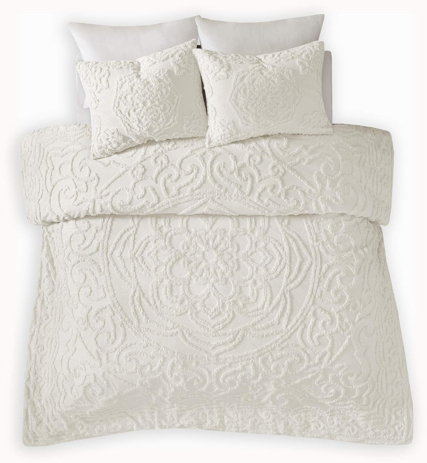Madison Park Laetitia Tufted Cotton Chenille Comforter Set