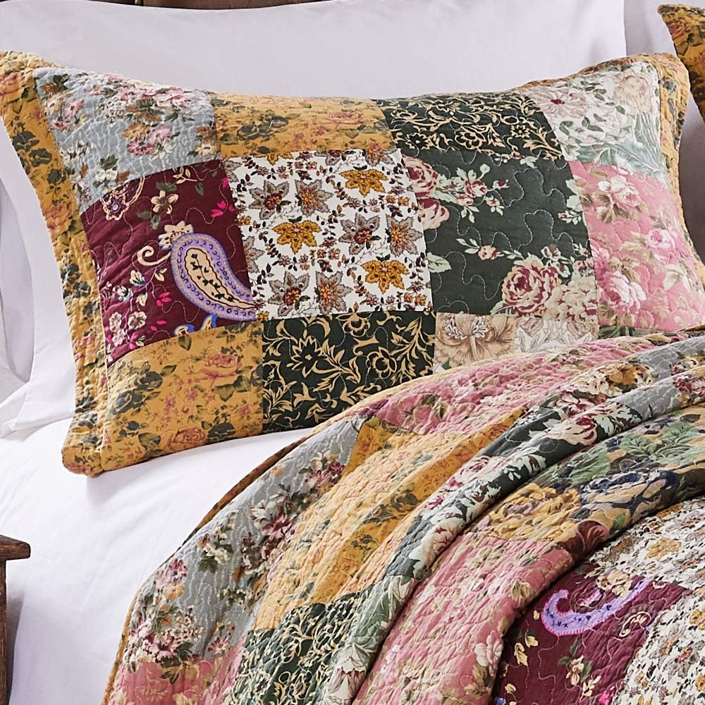 Greenland Home Antique Chic 100 Cotton Quilt Set Twin XL