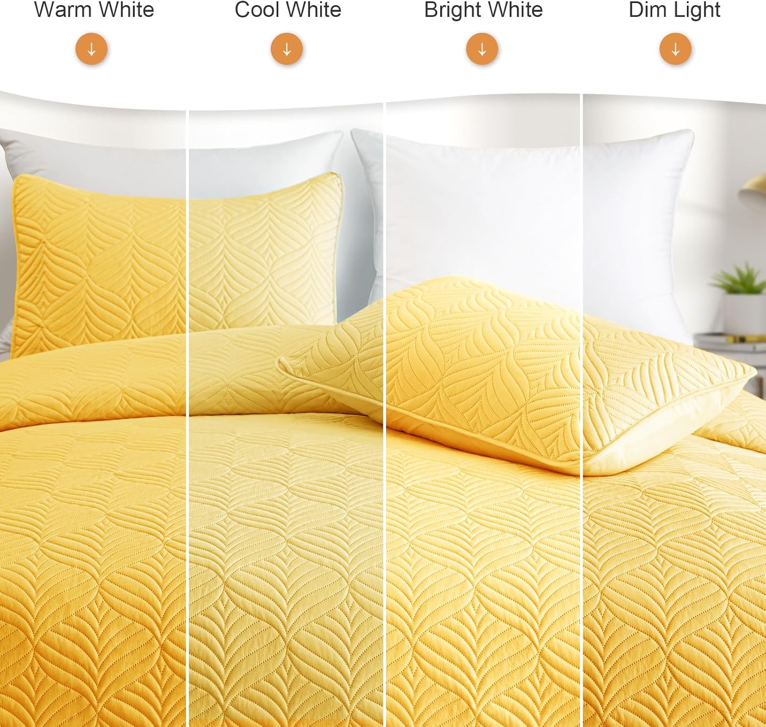 Whale Flotilla Yellow Quilt Set Twin Size 2-Piece