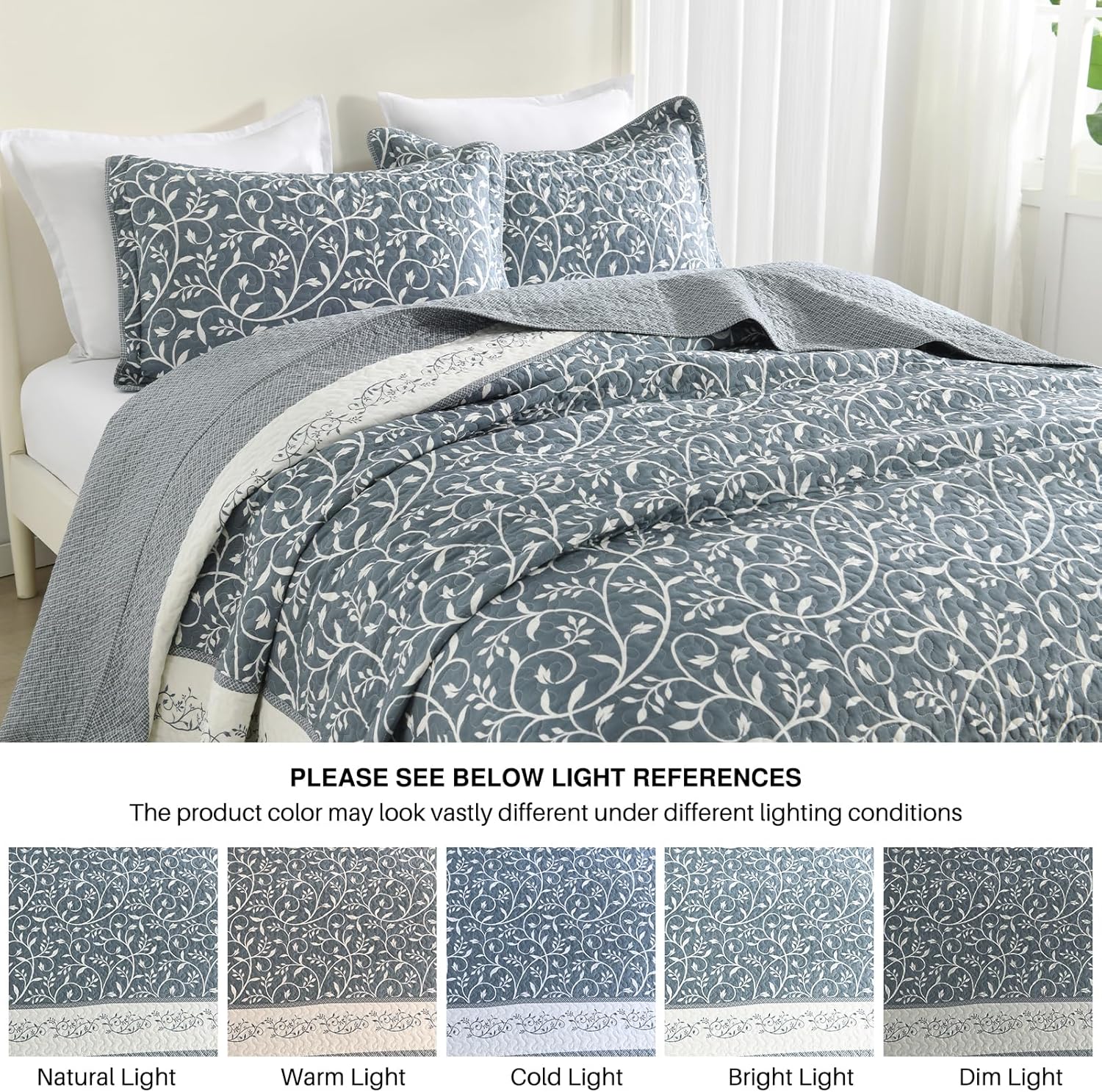 DDUOXIN Oversized King Bedspread 128x120 - 100 Cotton Reversible Set