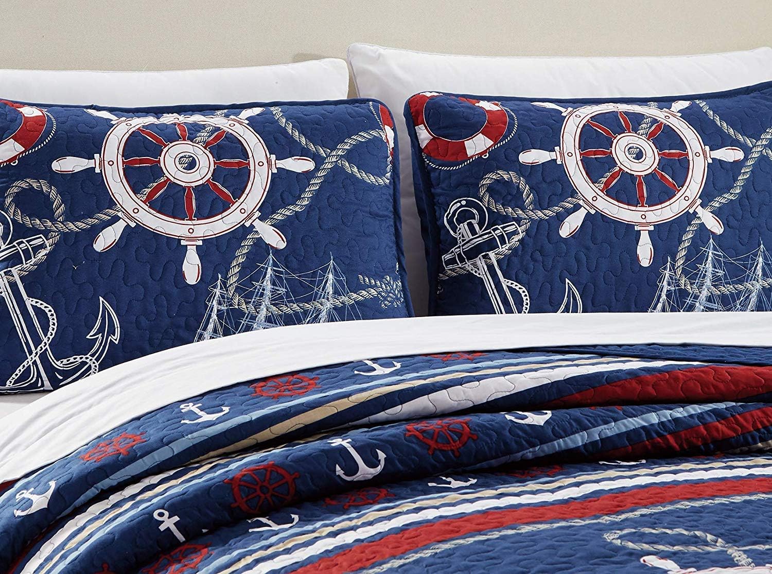 Luxury Home 2 Piece Reversible Coverlet Bedding Set 1