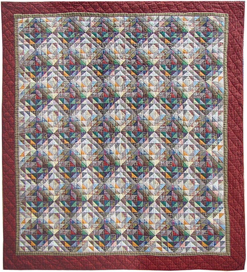Amazingly Red Super Queen Quilt Set Handmade 100 Cotton