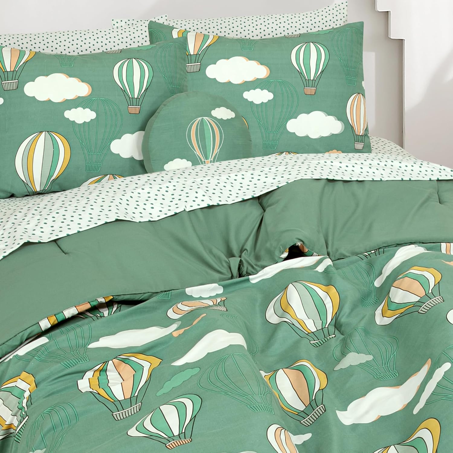 ROYALE LINENS Biab Printed Comforter Set Twin XL