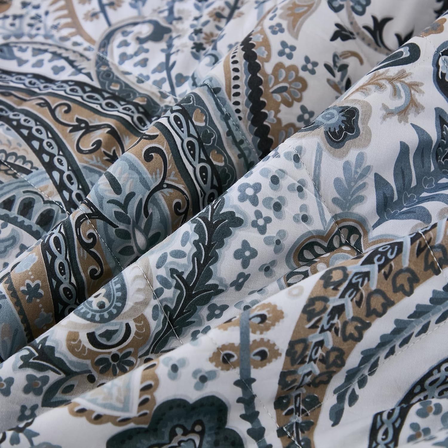 Cozaline 100 Cotton King Quilt Set with 2 Pillowcases