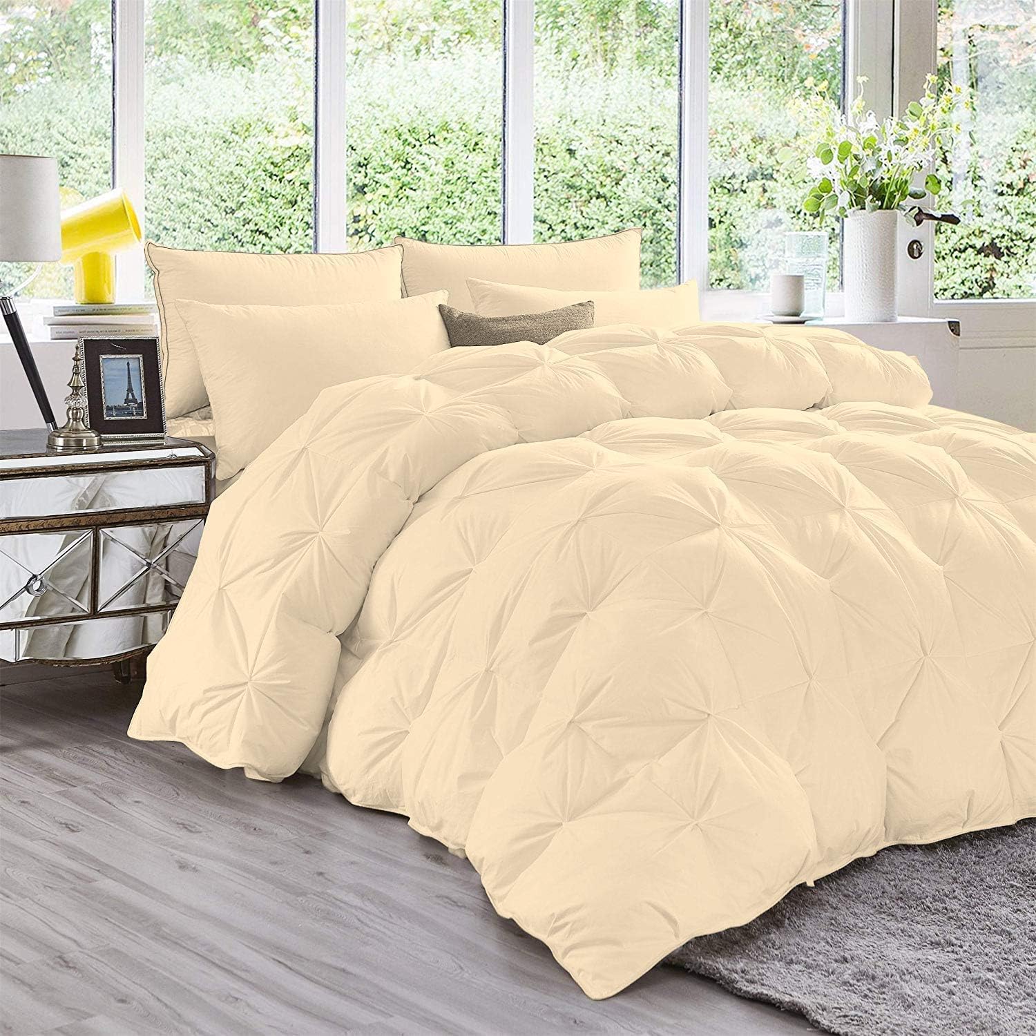 Amuze Bedding 5 Piece Super King Comforter Set