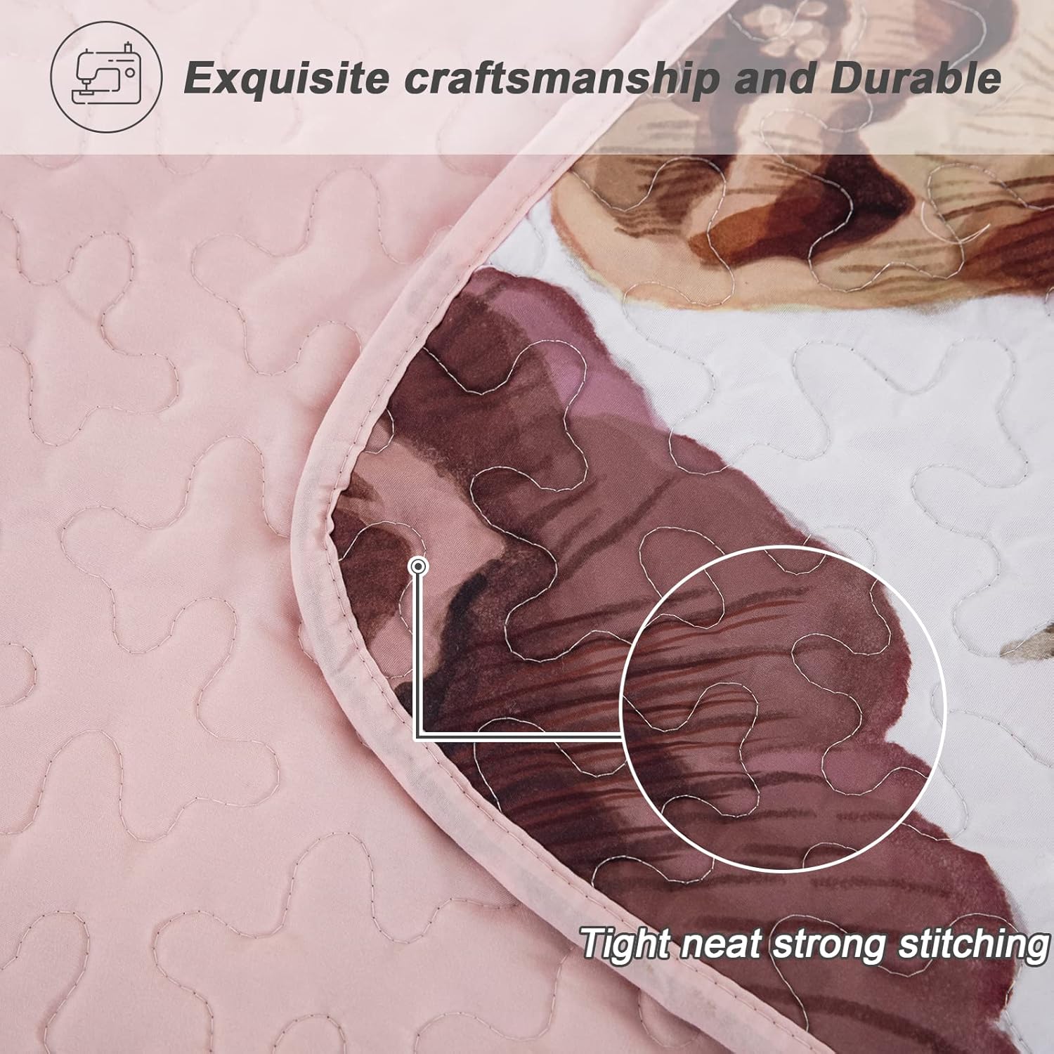 Drucon Floral Quilt Set Twin 2 Pieces