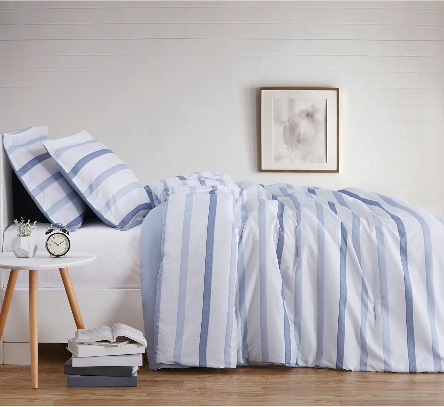 TRULY SOFT Waffle Stripe Duvet Cover Set
