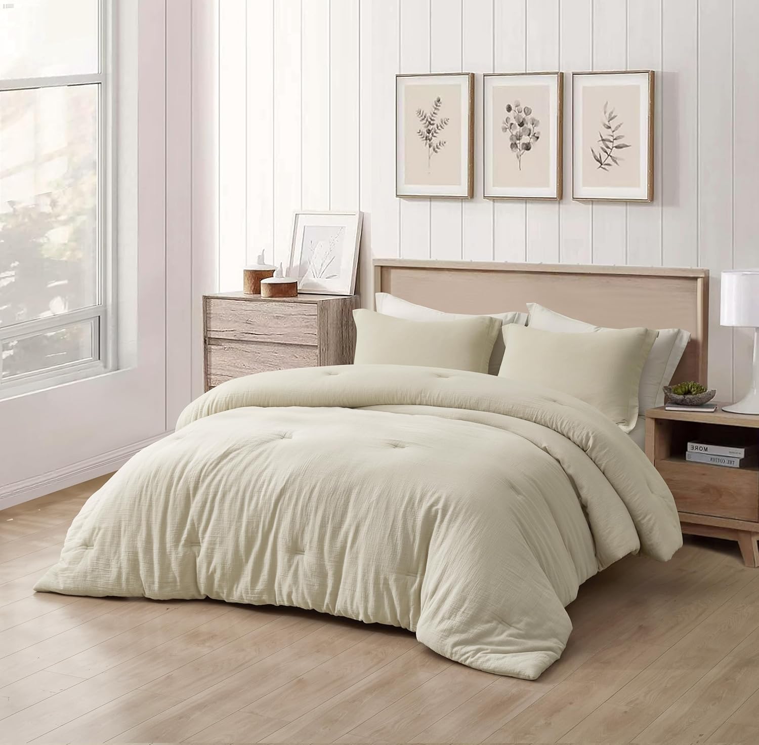Chezmoi Breeze 2-Piece Cotton Gauze Comforter Set