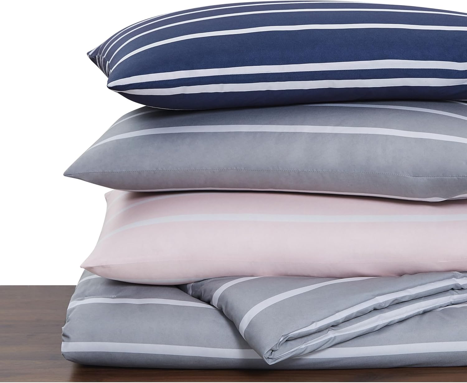 TRULY SOFT Maddow Stripe Grey Comforter Set