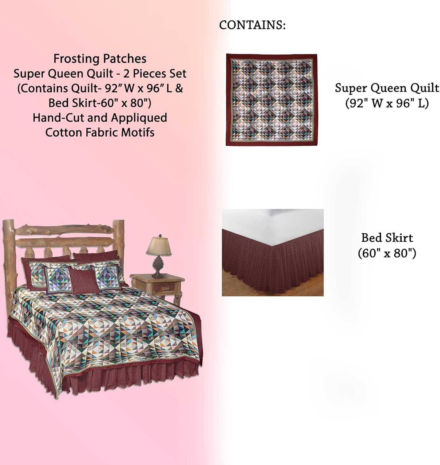 Patch Magic Frosting Patches Quilt Set - 2 Pieces