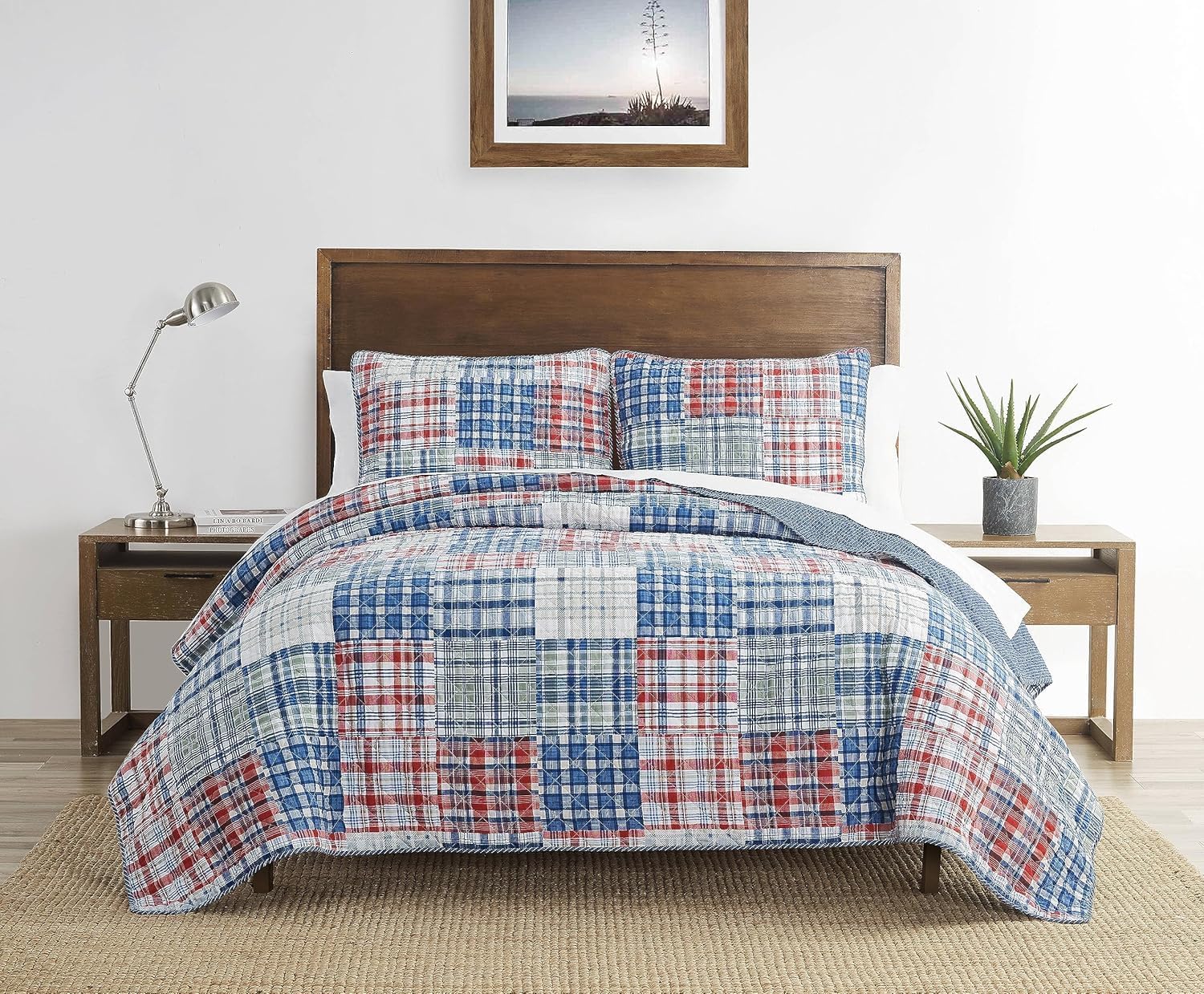 Nautica Twin Quilt Set Raeford Blue