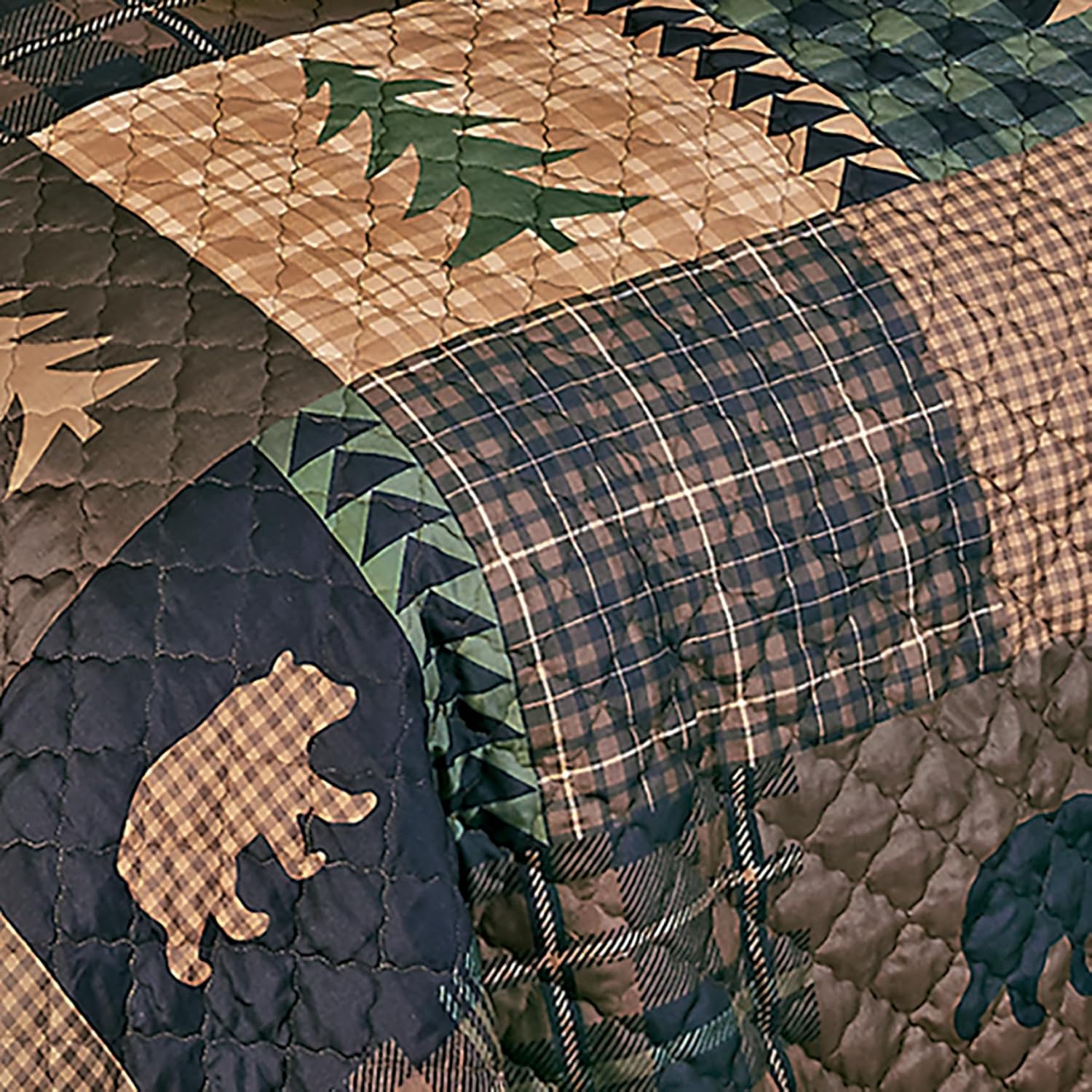 Black Bear Pines Quilt Bed Set - Queen