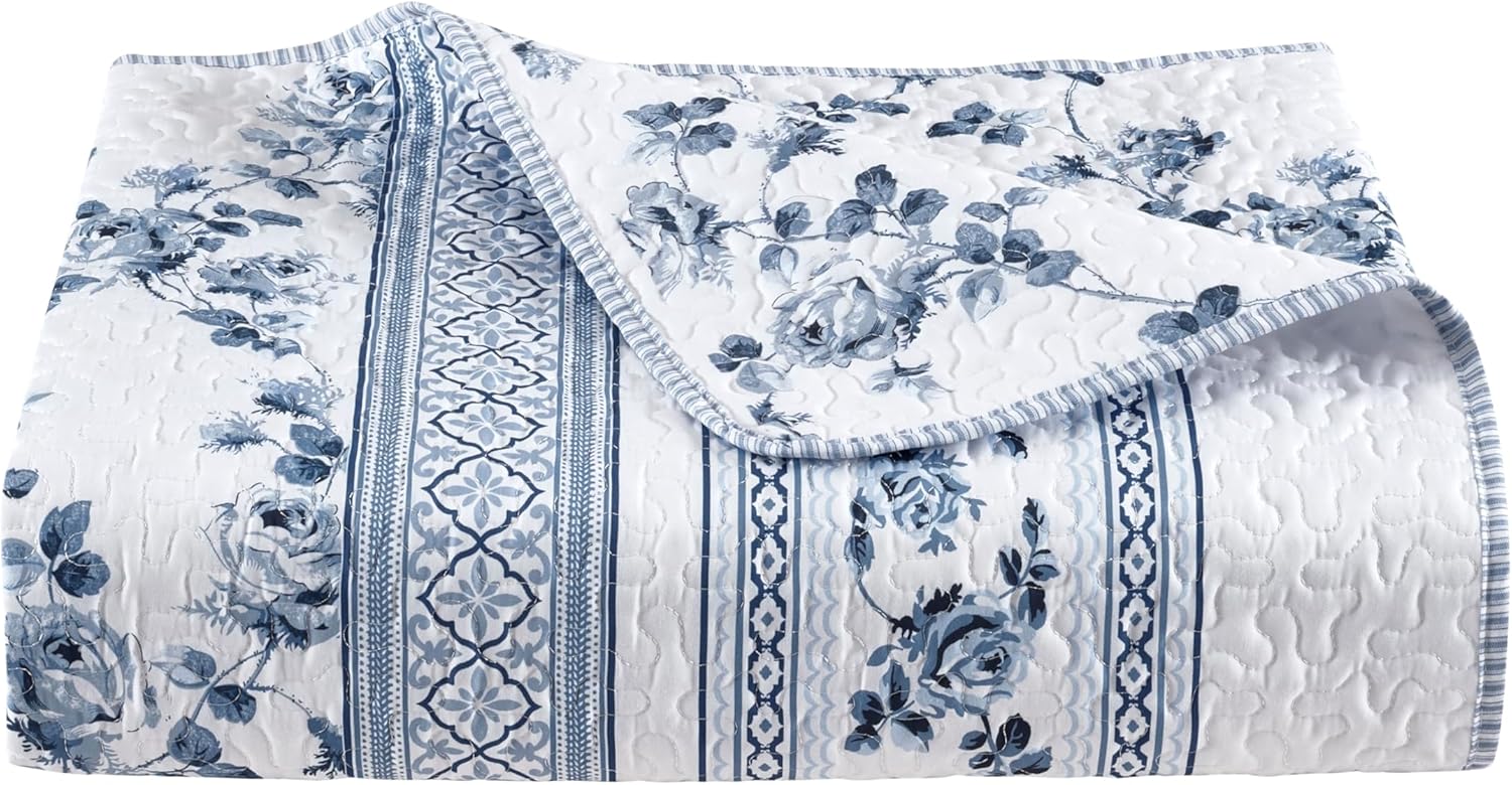 Royal Court Rialto Five Queens Court Twin XL Quilt Set French Blue