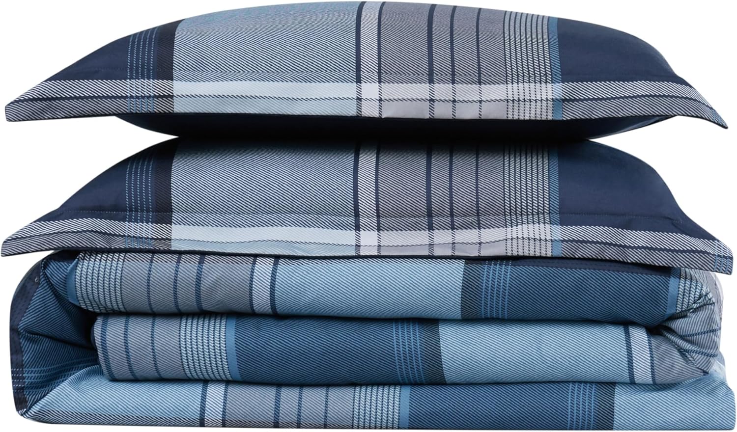 TRULY SOFT Trey Plaid Duvet Cover Set 1