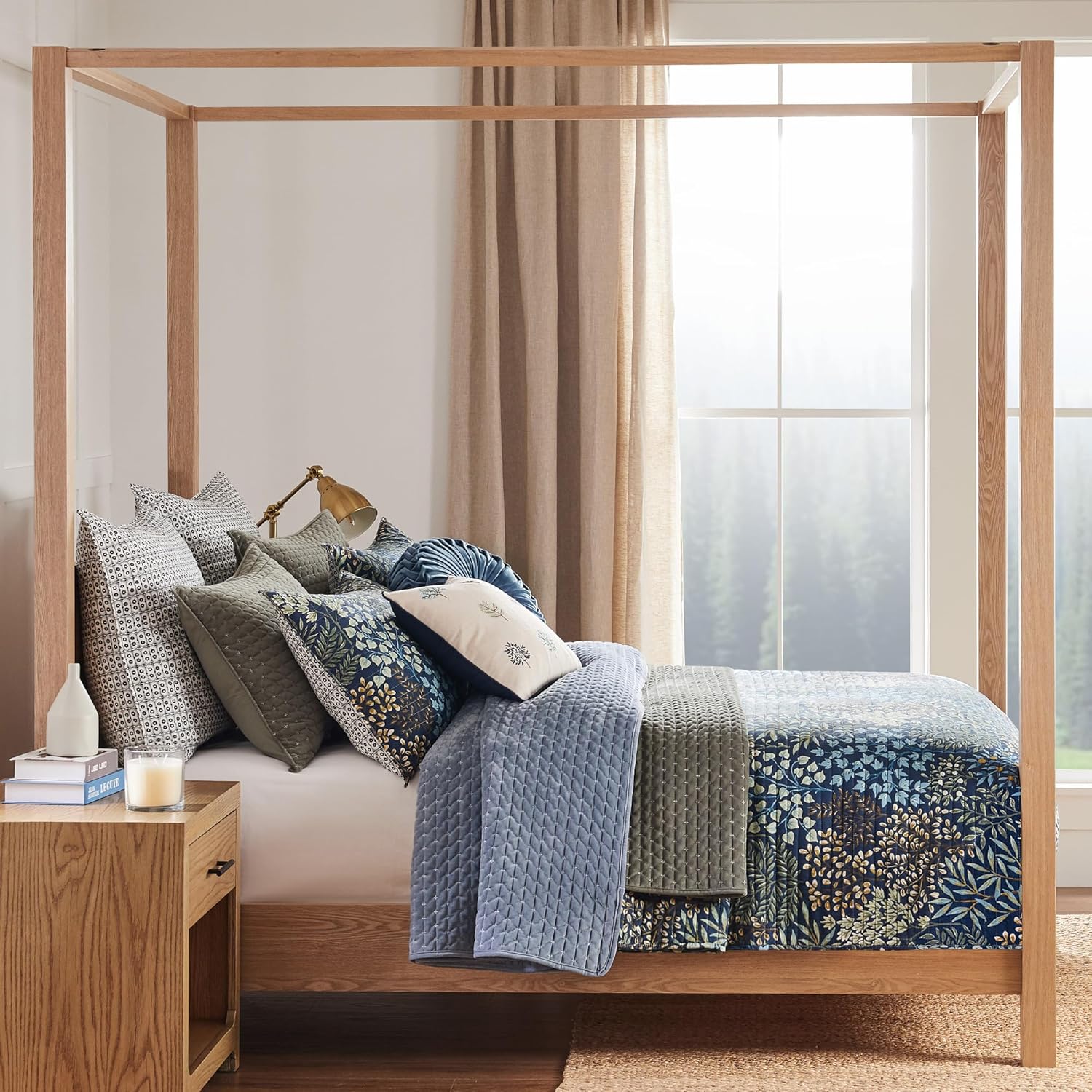 Levtex Home English Forest Navy Quilt Set 1