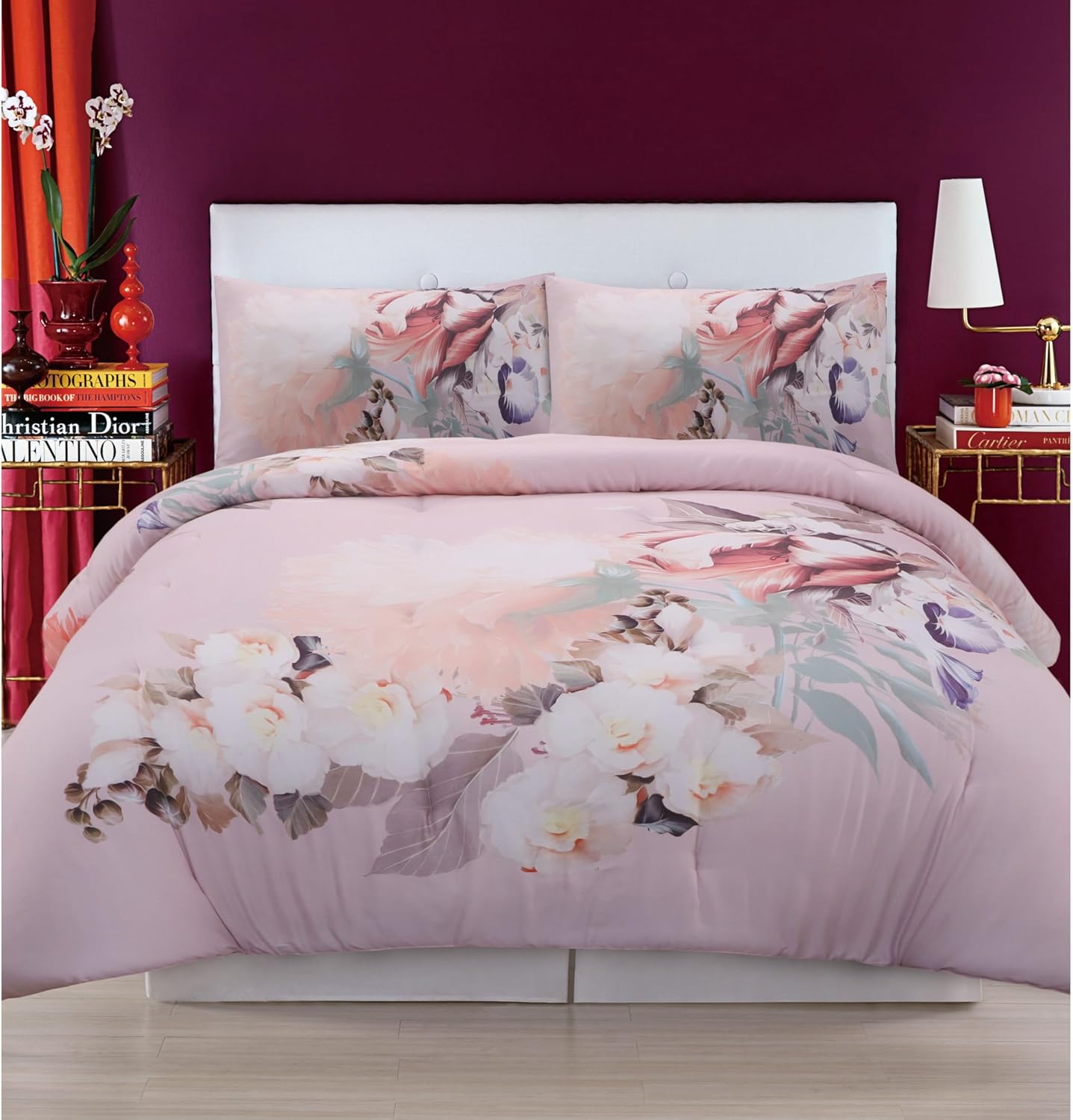 Christian Siriano Floral Comforter Set Twin XL 2 Piece 1