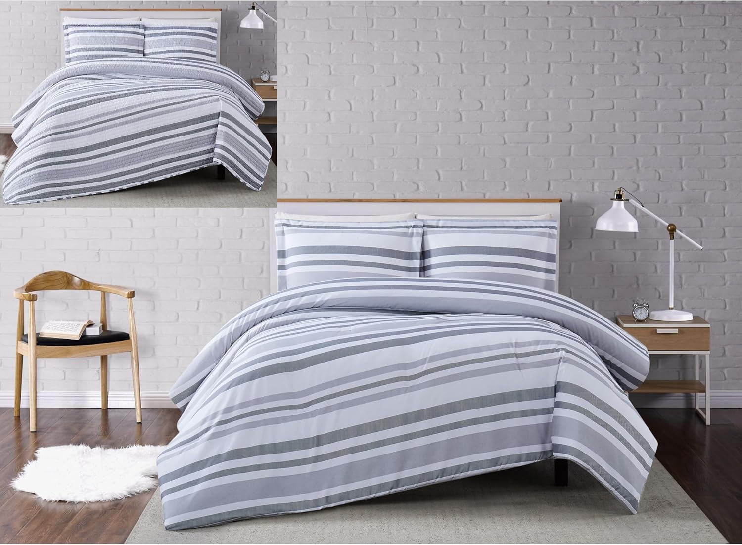 TRULY SOFT Curtis Stripe Quilt Set 2-Piece Twin XL
