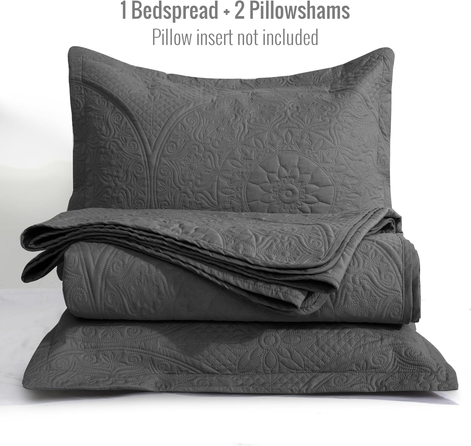 QATAN Quilt Bedding Set Lightweight Microfiber Bedspread with Pillow Shams 1