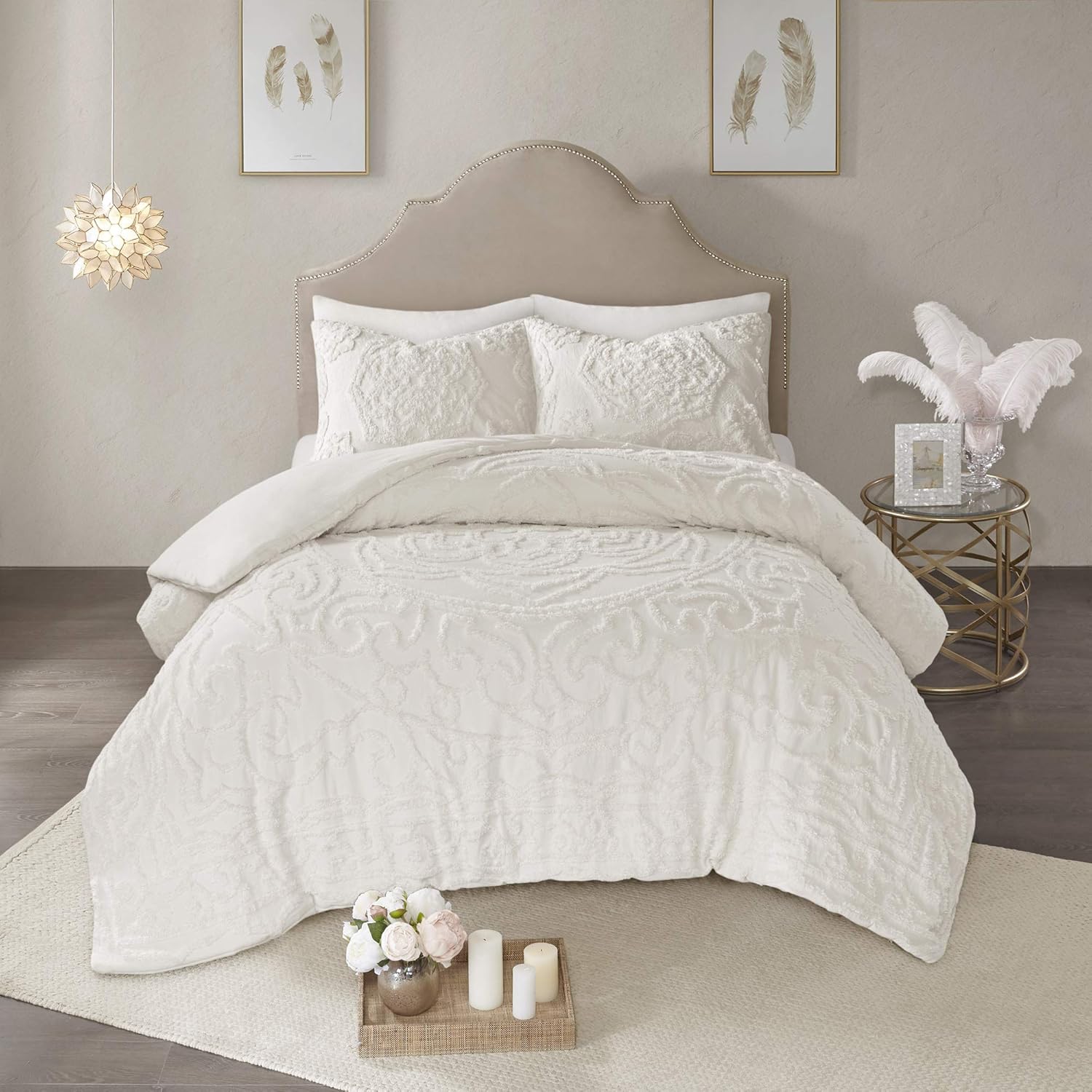 Madison Park Laetitia Tufted Cotton Chenille Comforter Set
