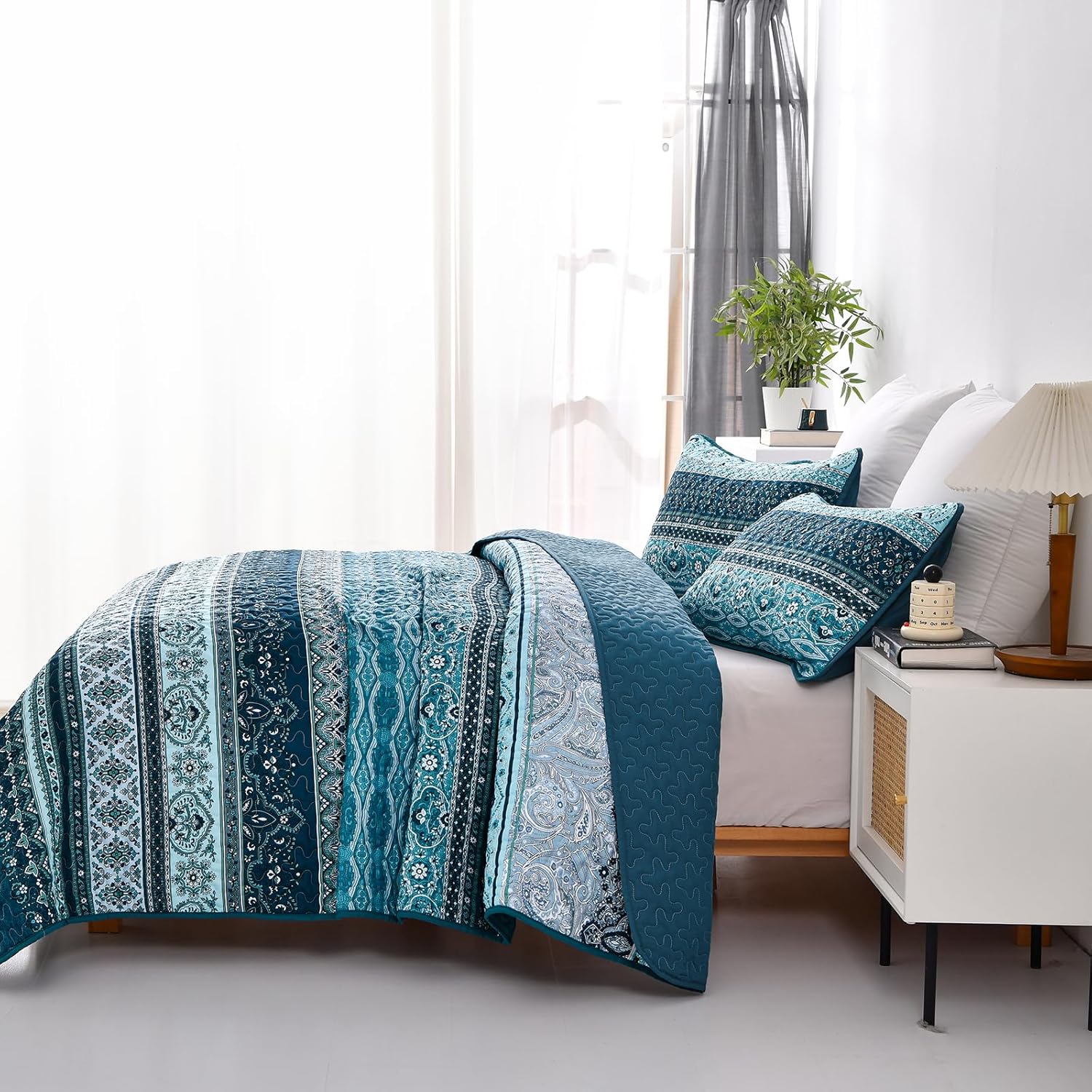 WONGS BEDDING Boho Quilt Set Twin