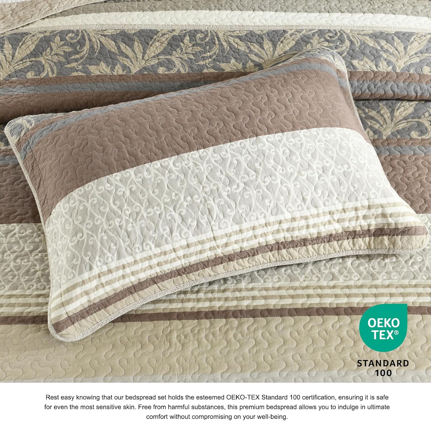 DDUOXIN Oversized King Bedspread Set 3 Piece 1