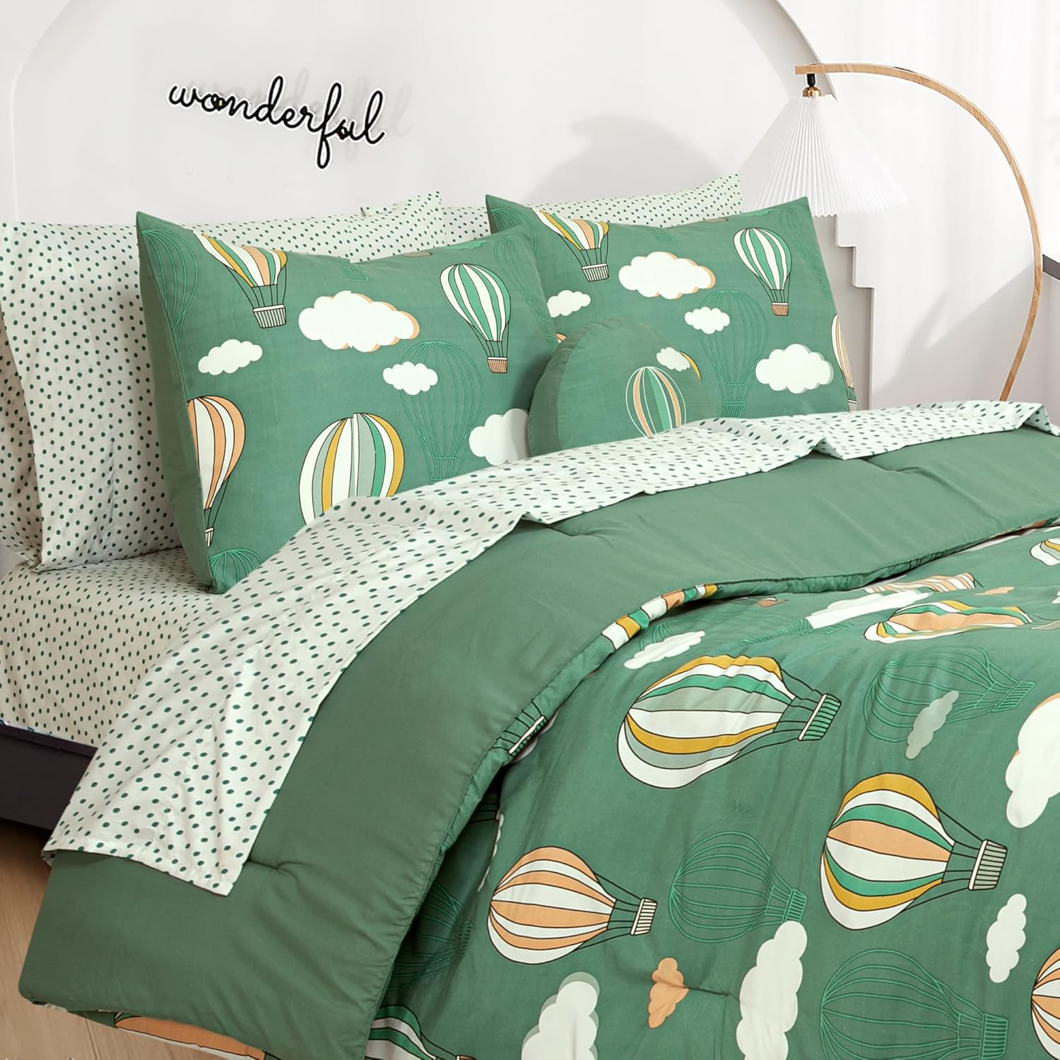 ROYALE LINENS Biab Printed Comforter Set Twin XL
