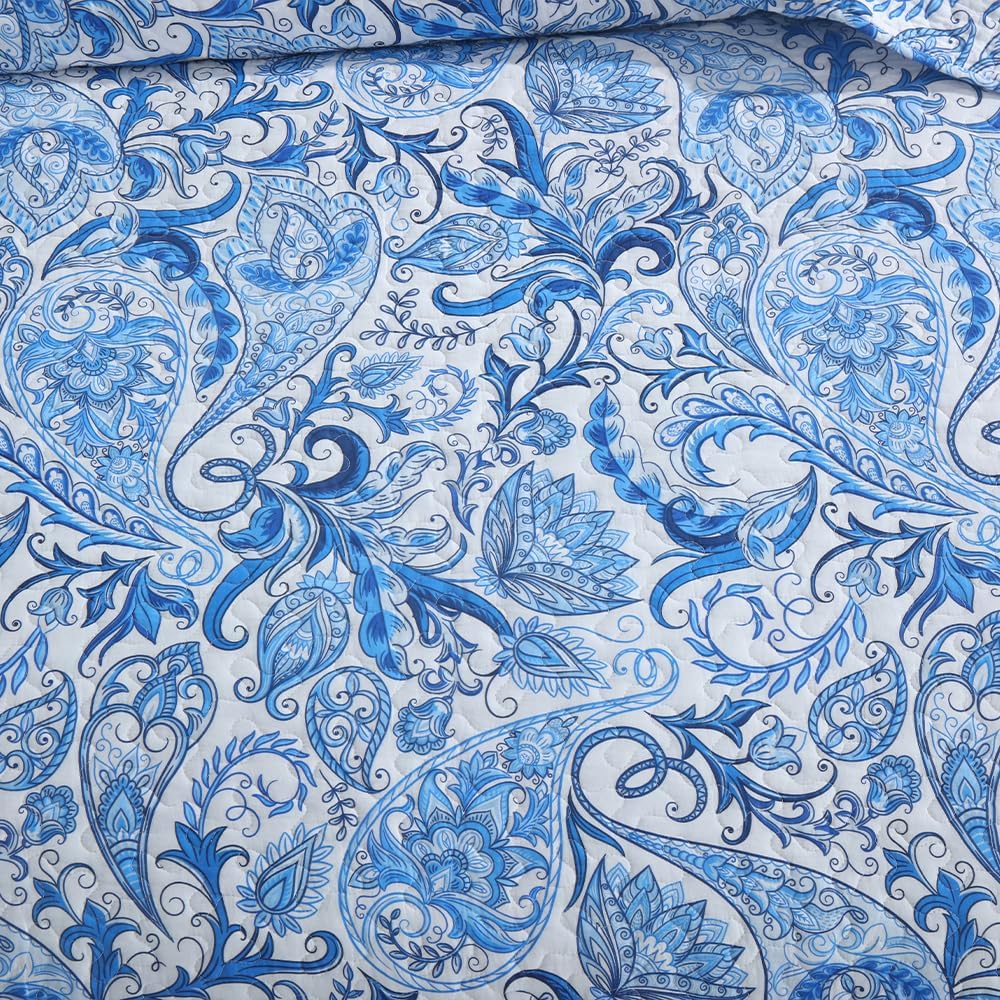 Camandy Cotton Quilt Bedding Set Reversible 3 Pieces King Size