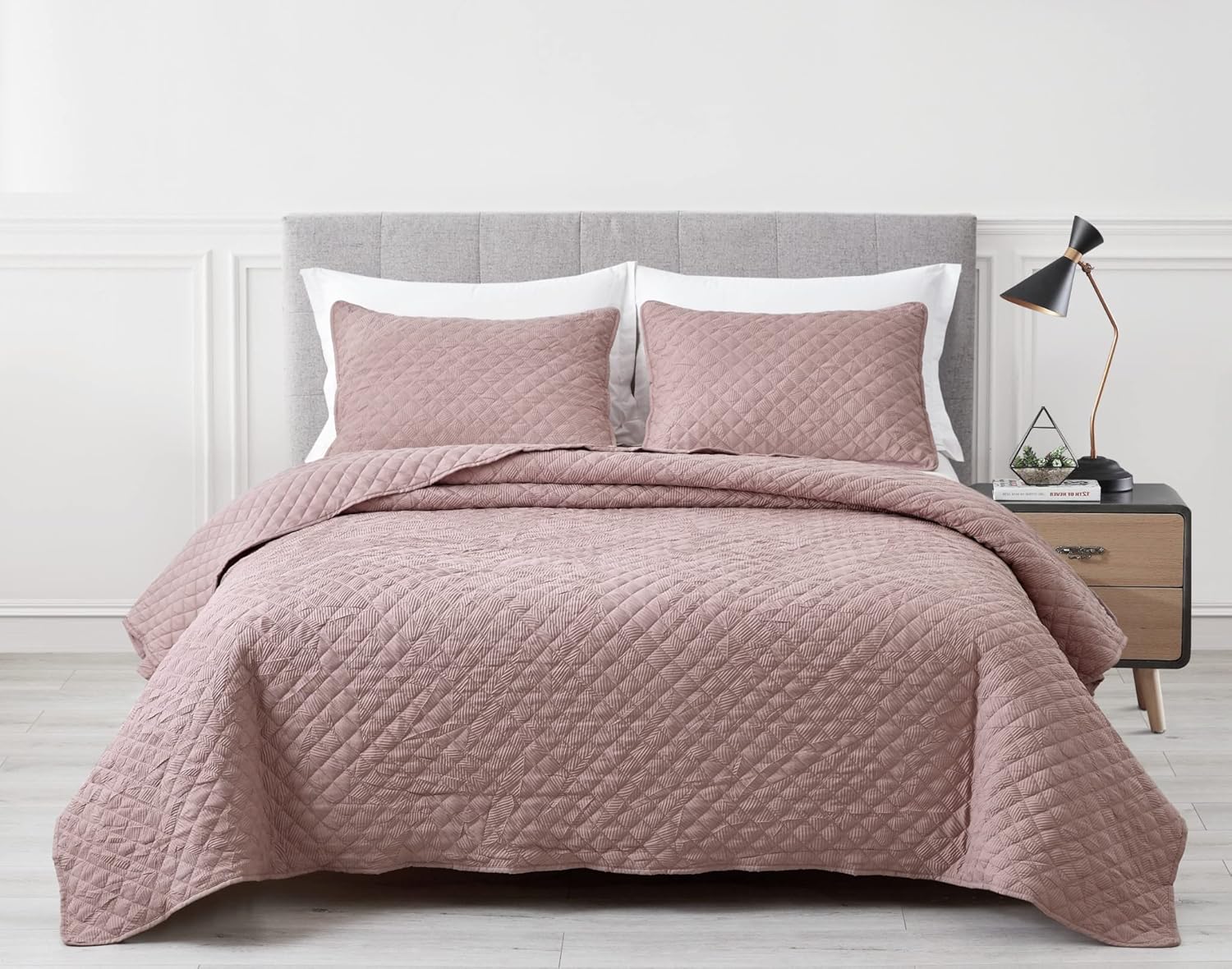 Chezmoi Collection Pucker 3-Piece King Quilt Set