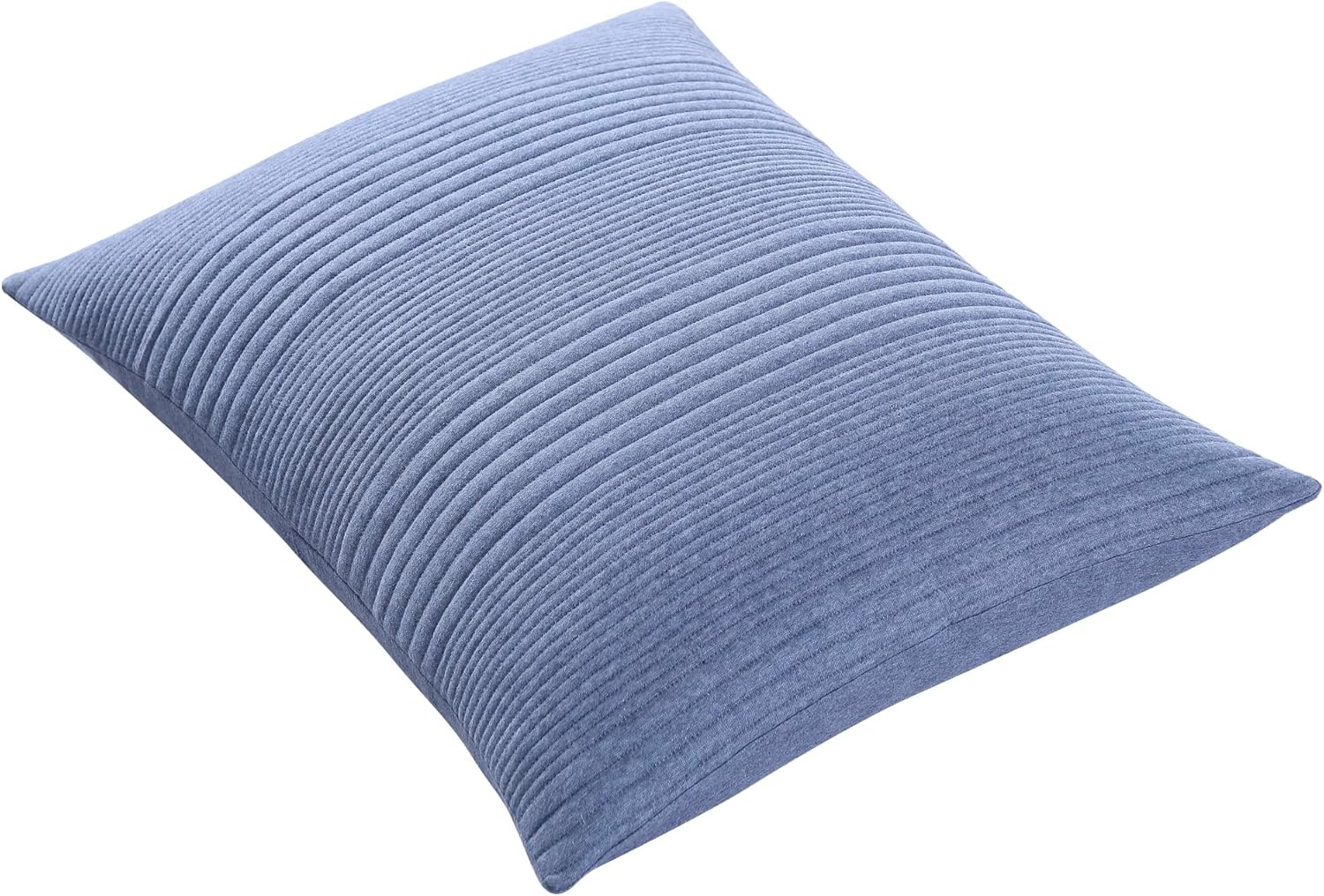 Brielle Home Atlas Jersey Knit Quilt Set - Medium Blue Twin 1
