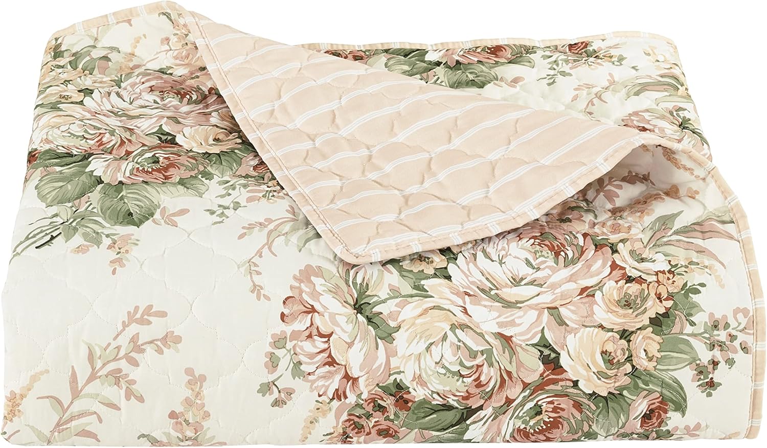 Overstock Royal Court Estelle Quilt Set 2Pc Coral 68X86