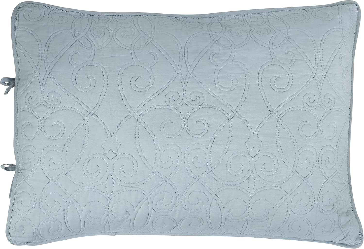 Laura Ashley Felicity Quilt Set - Twin Breeze Blue 100 Cotton