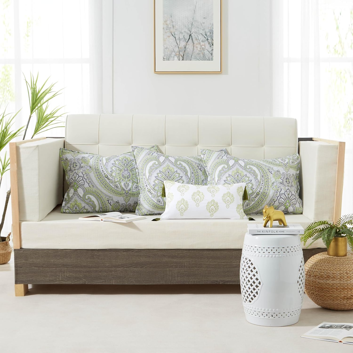 Southshore Fine Living Twin Daybed Comforter Set 6-Piece Boho Design