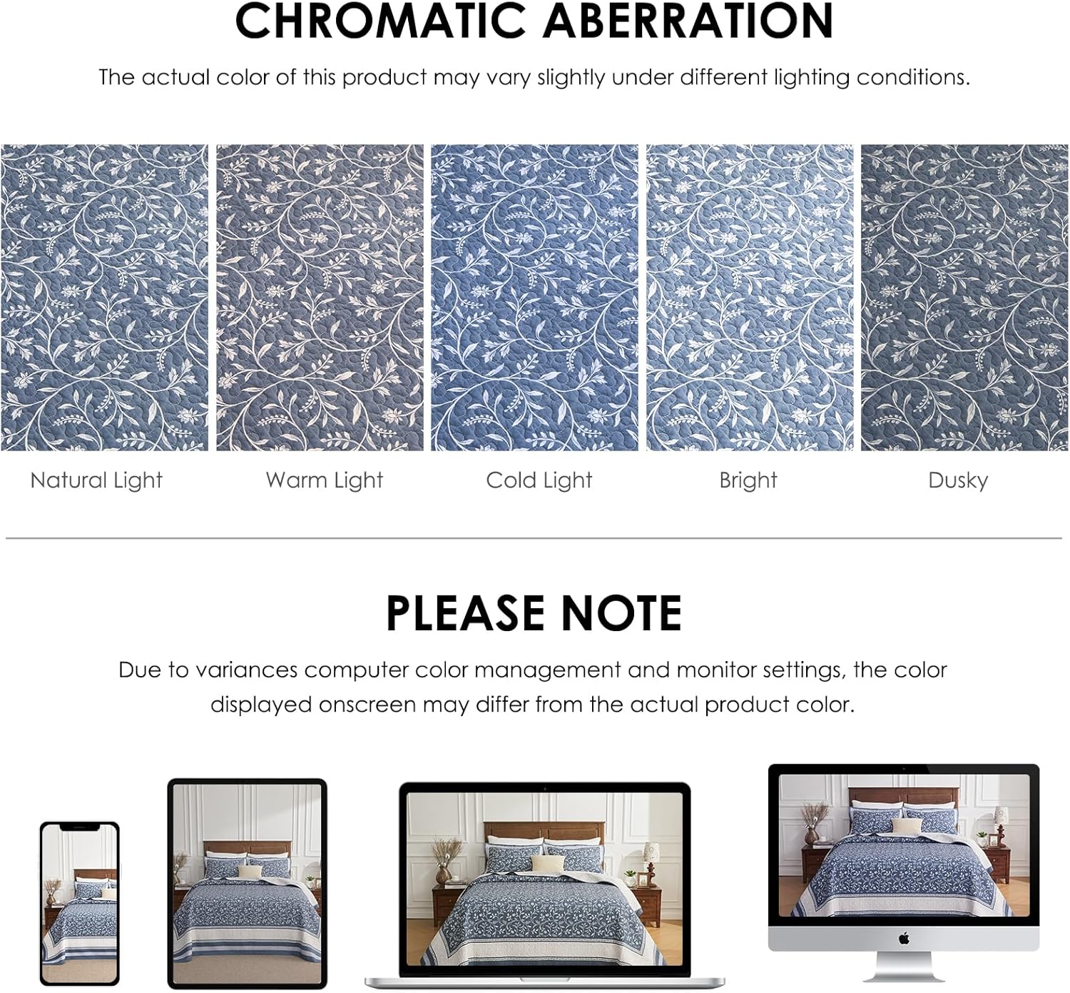 QuiltEase Oversized King Bedspread Set - Grayish BlueLight Gray