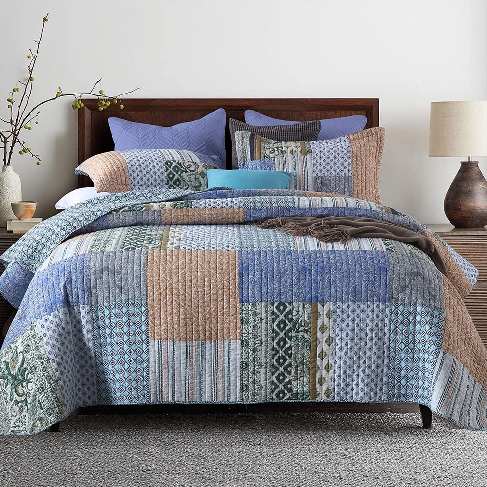 Autumn Dream Reversible Cotton Quilt Set King Size 1