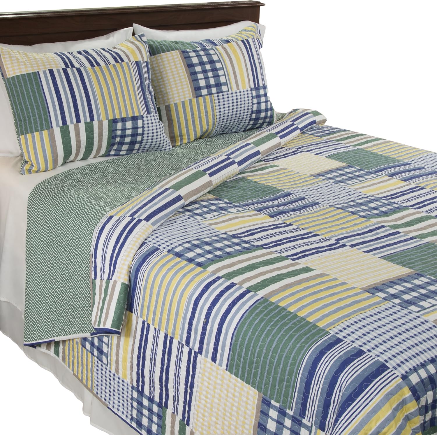 2-Piece Quilt Set - Lightweight Patchwork Twin Bedding