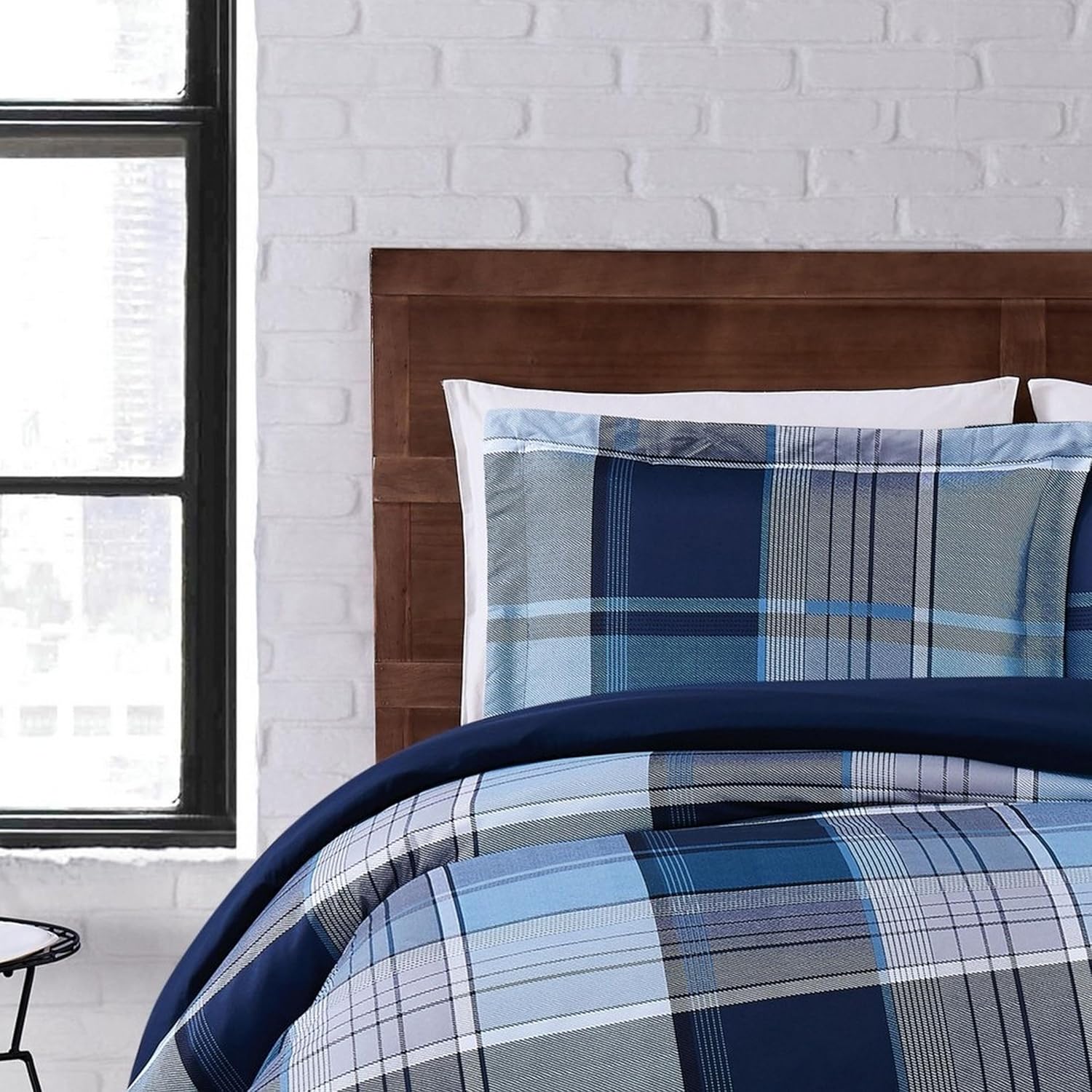 TRULY SOFT Trey Plaid Duvet Cover Set 1