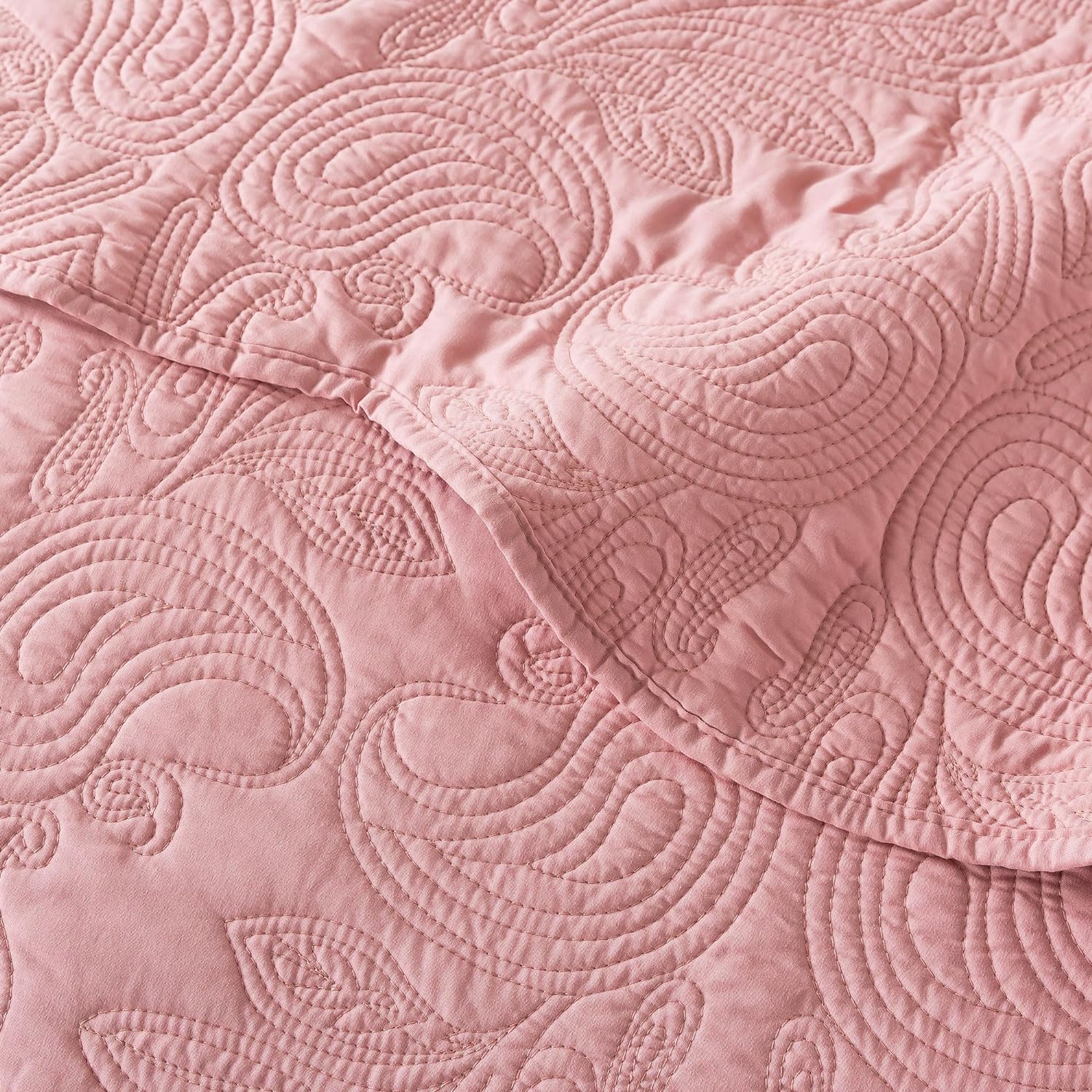 HoneiLife King Quilt Set - 3 Piece Microfiber Bedding Set
