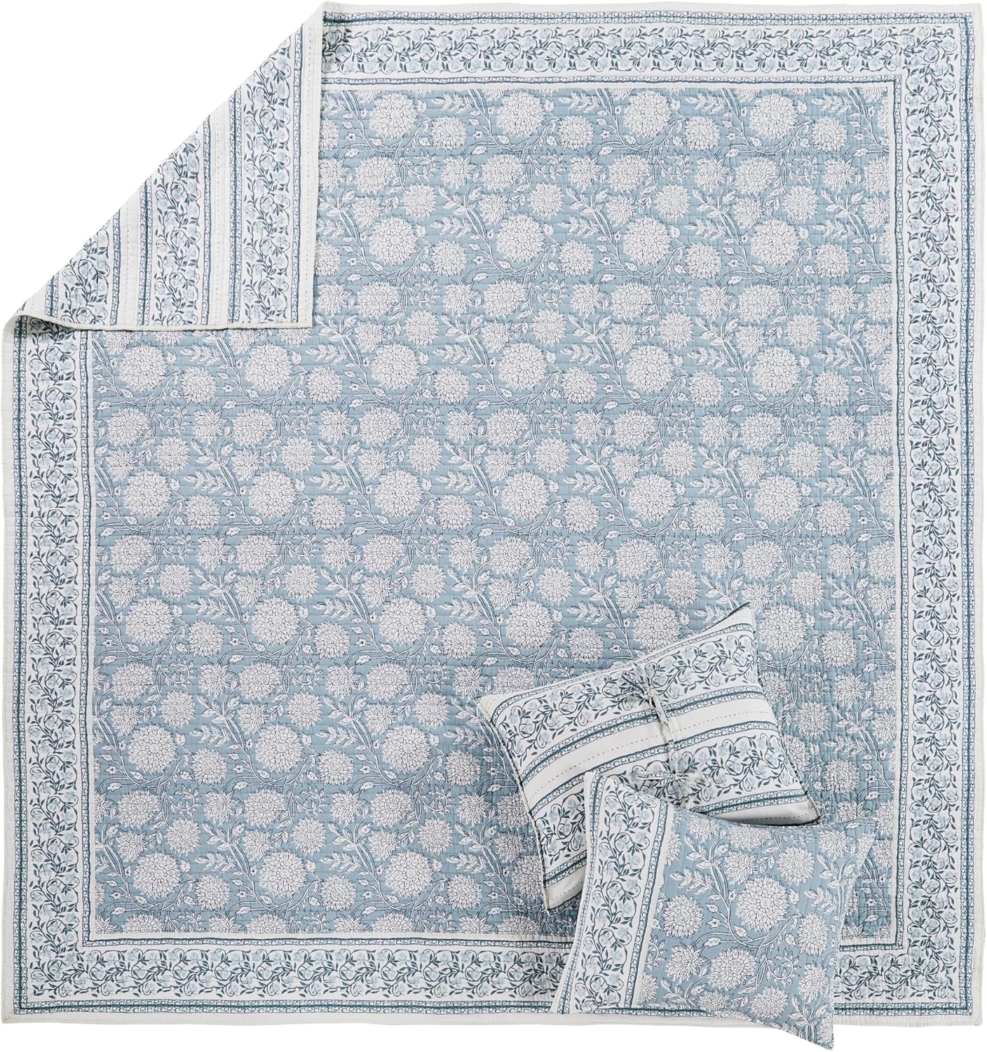Levtex Home Adare Blue Quilt Set - Full Queen