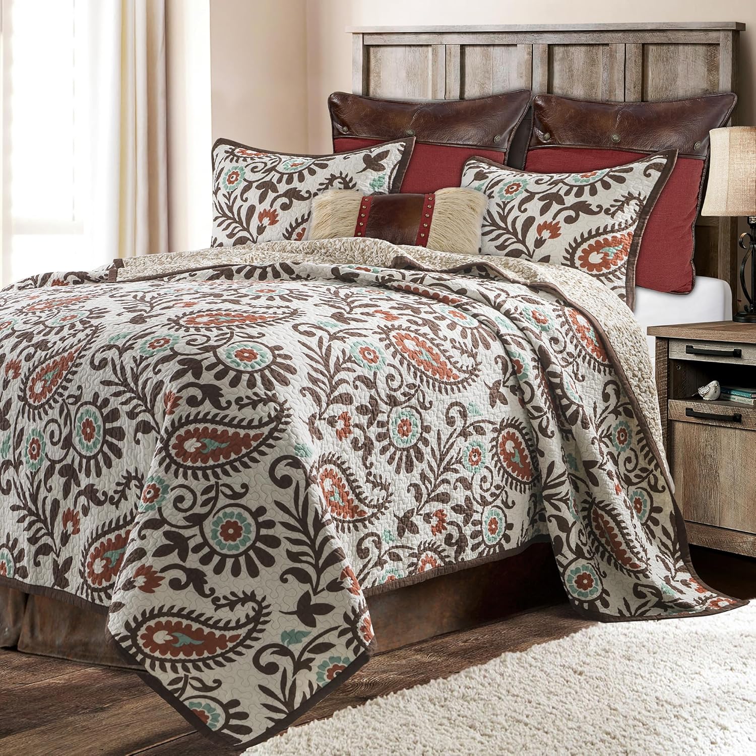 Paseo Road Rebecca 3 Piece Quilt Set with Pillow Shams