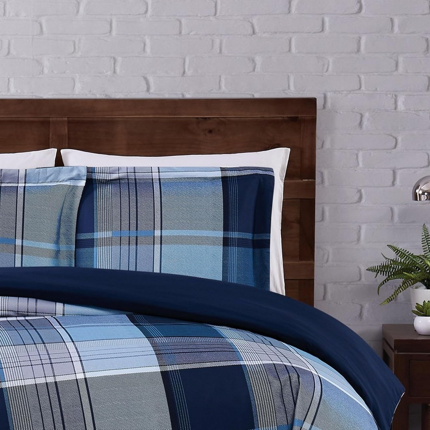 TRULY SOFT Trey Plaid Duvet Cover Set 1