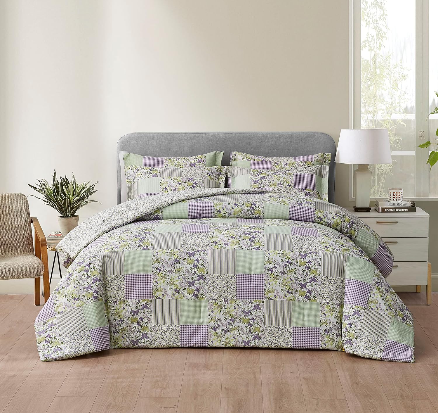 Chezmoi Collection Daisy 3-Piece Comforter Set