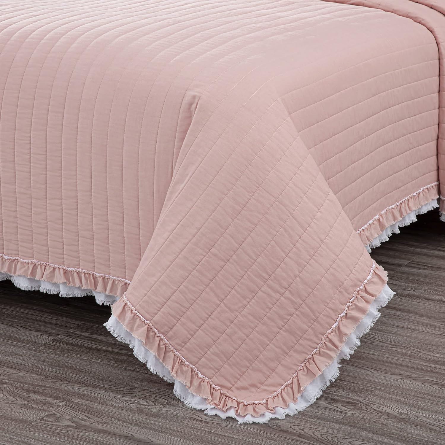 Chezmoi Collection Bonnie 3-Piece Cotton Quilt Set