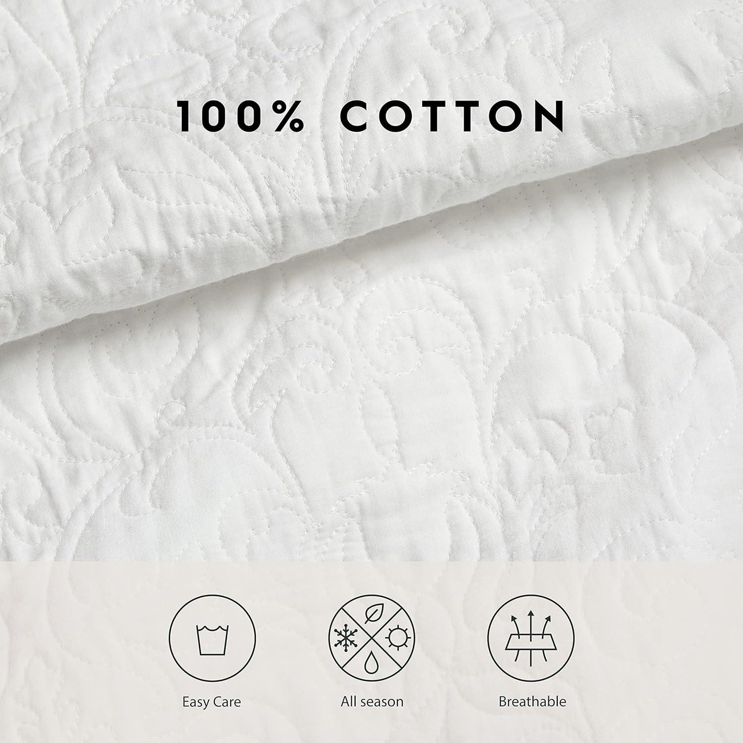 Laura Ashley Twin Quilt Set Reversible Cotton Bedding with Matching Sham