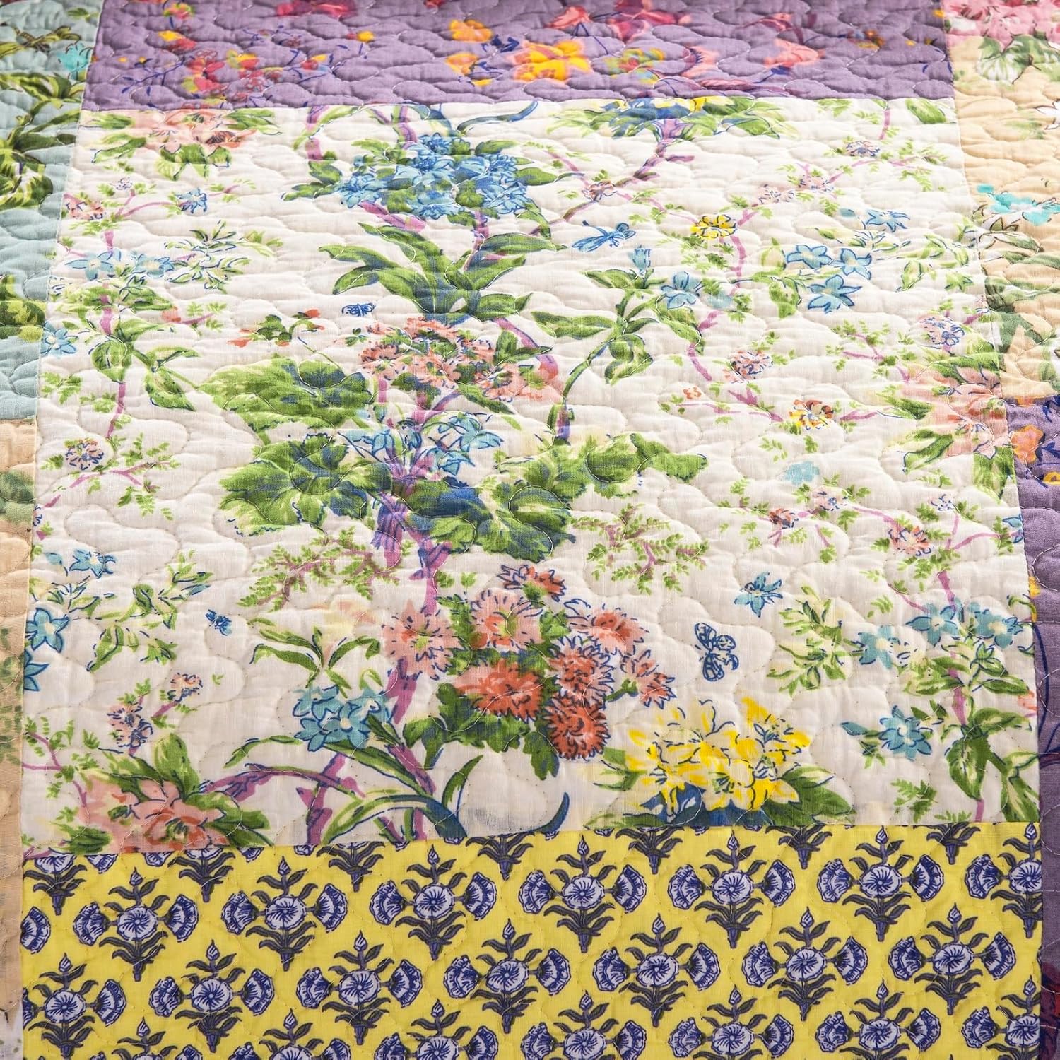 YAYIDAY Quilt Set Queen Size Patchwork Bedspread