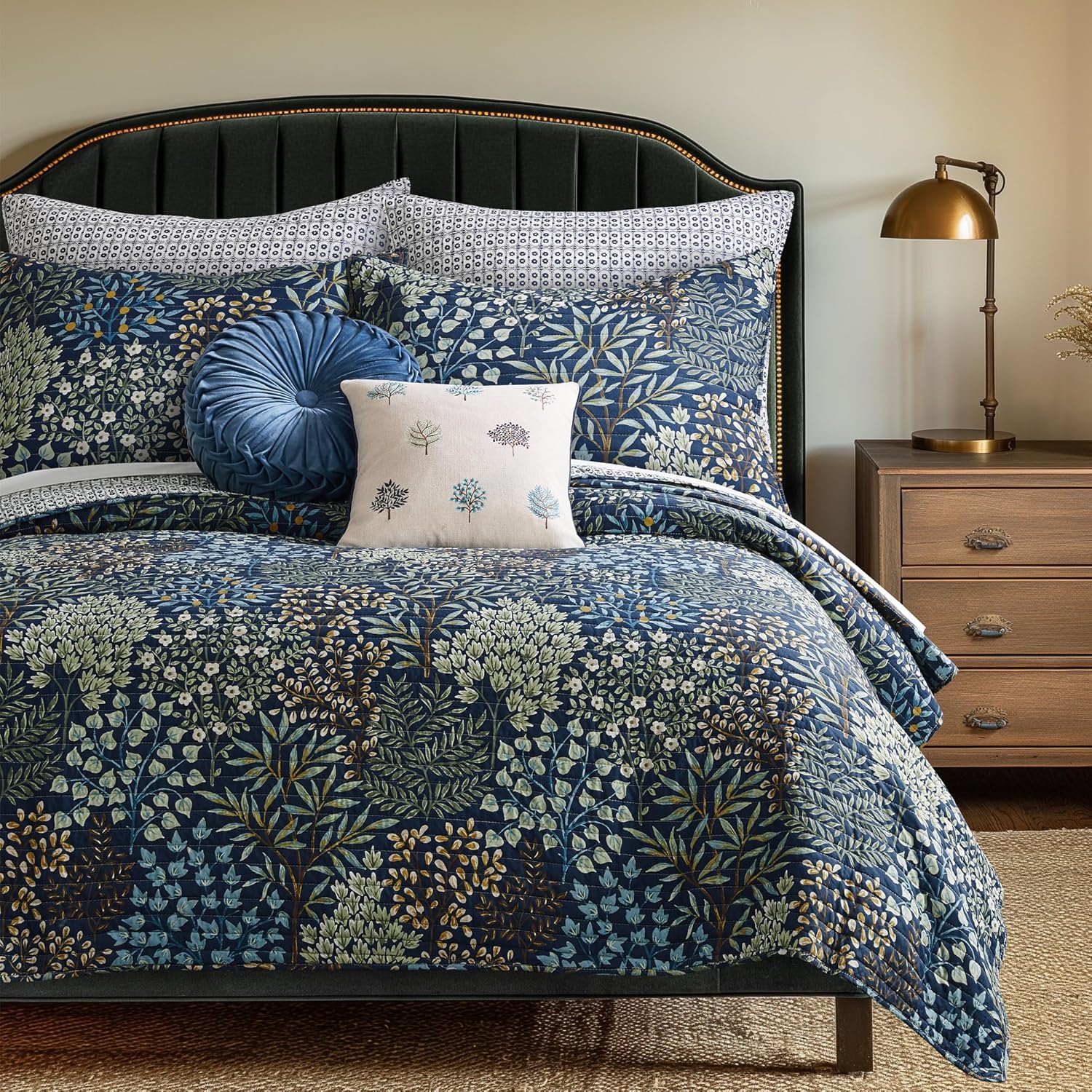 Levtex Home English Forest Navy Quilt Set 1