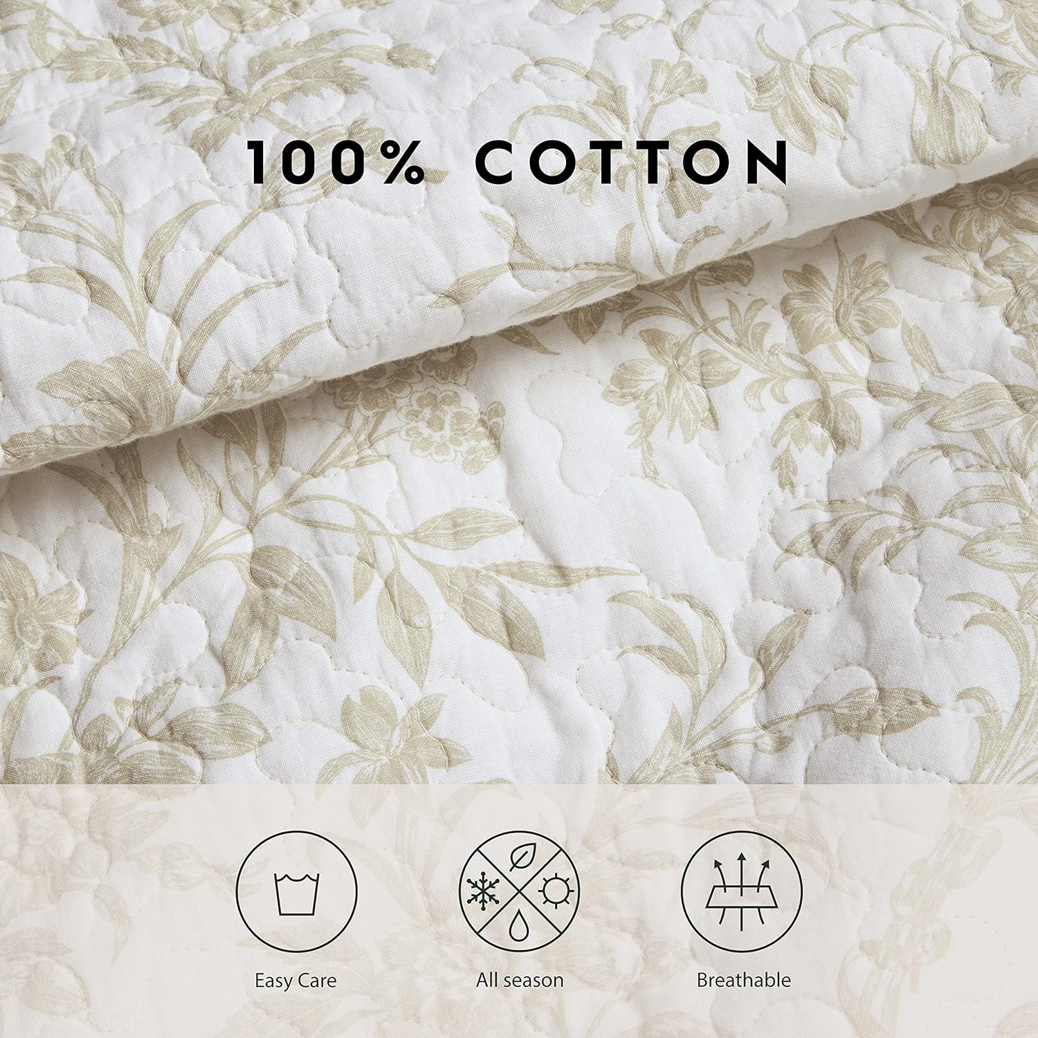 Laura Ashley Home Twin Quilt Set with Matching Sham